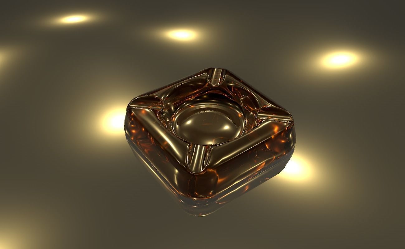 Ashtray glass 3D model_34