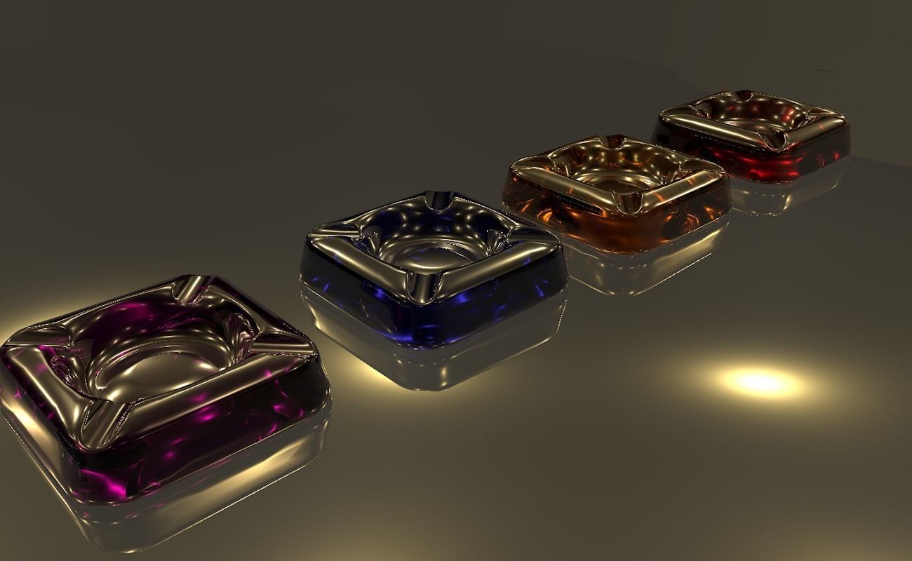 Ashtray glass 3D model_47