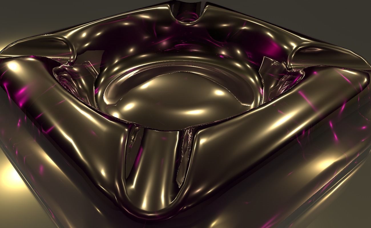 Ashtray glass 3D model_26