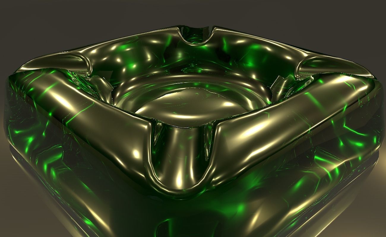 Ashtray glass 3D model_31