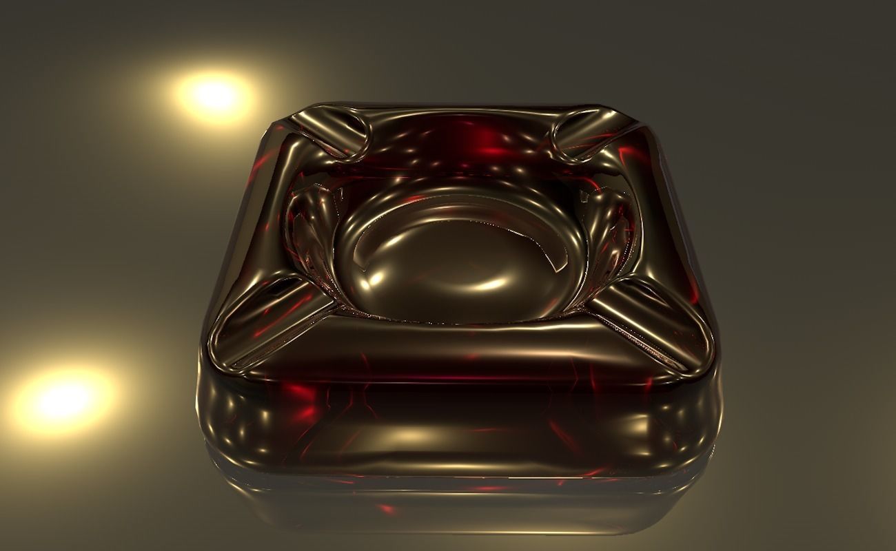 Ashtray glass 3D model_41
