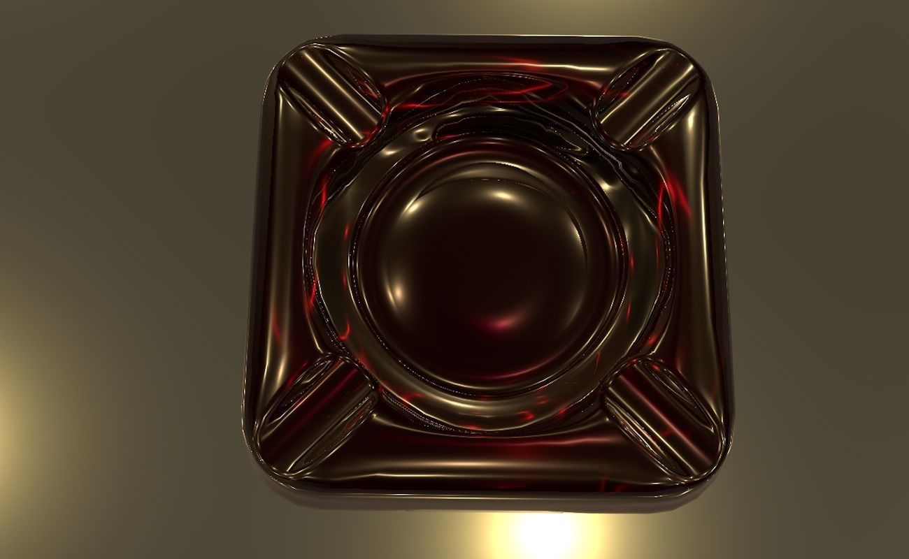 Ashtray glass 3D model_43