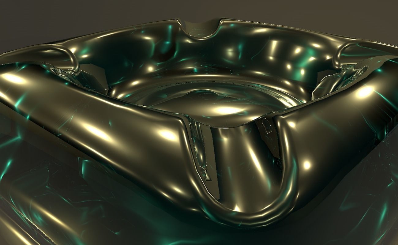 Ashtray glass 3D model_25
