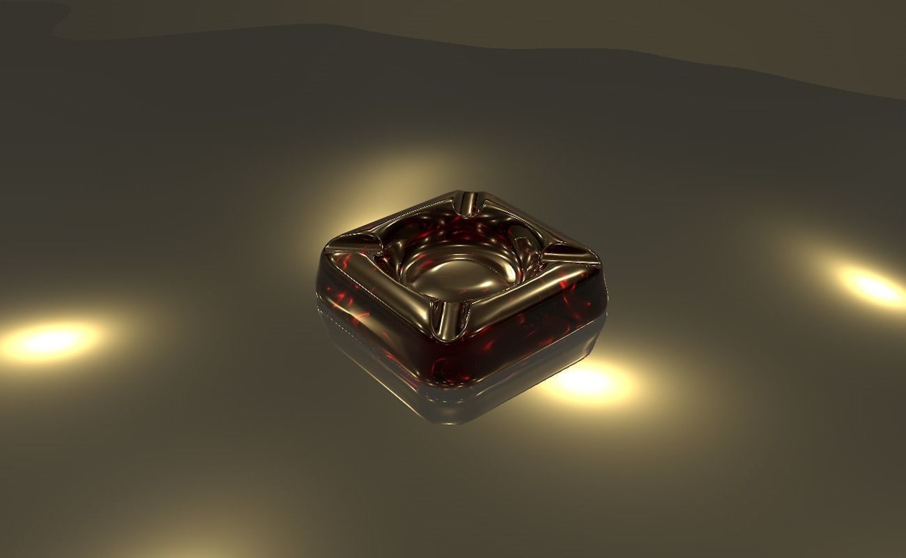 Ashtray glass 3D model_48