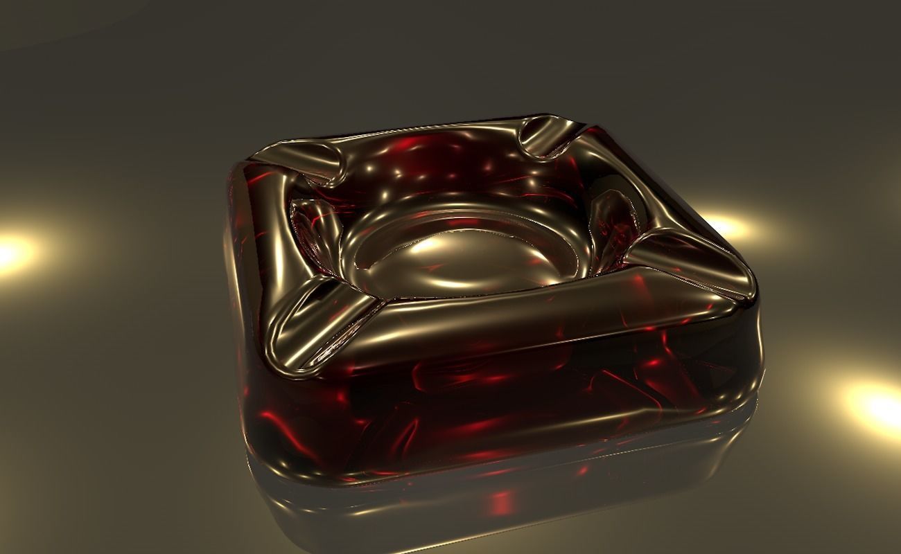 Ashtray glass 3D model_49