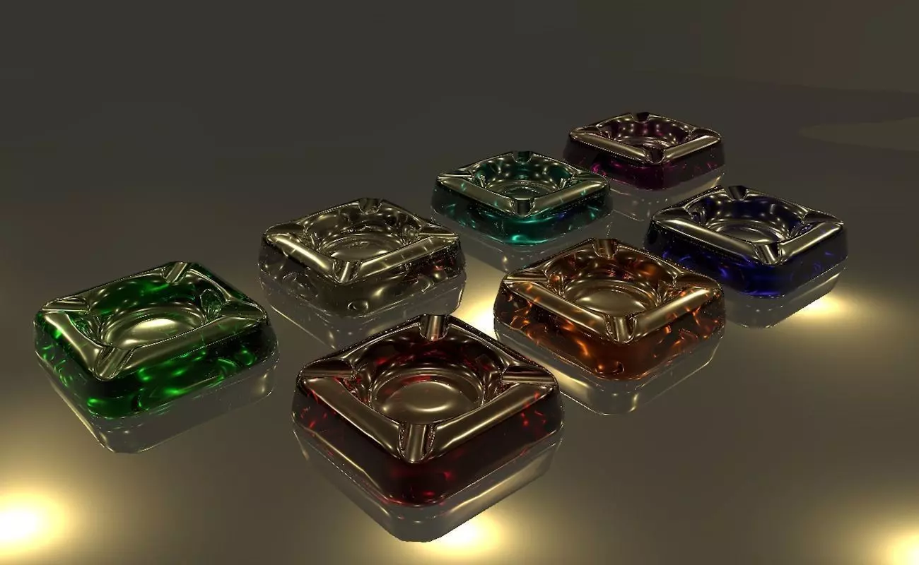 Ashtray glass 3D model_0