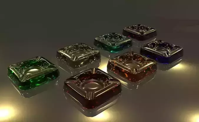 Ashtray glass 3D model