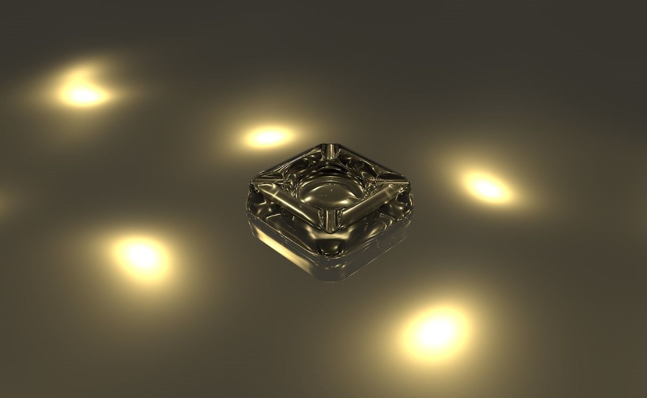Ashtray glass 3D model_4