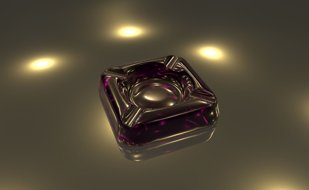 Ashtray glass 3D model_46