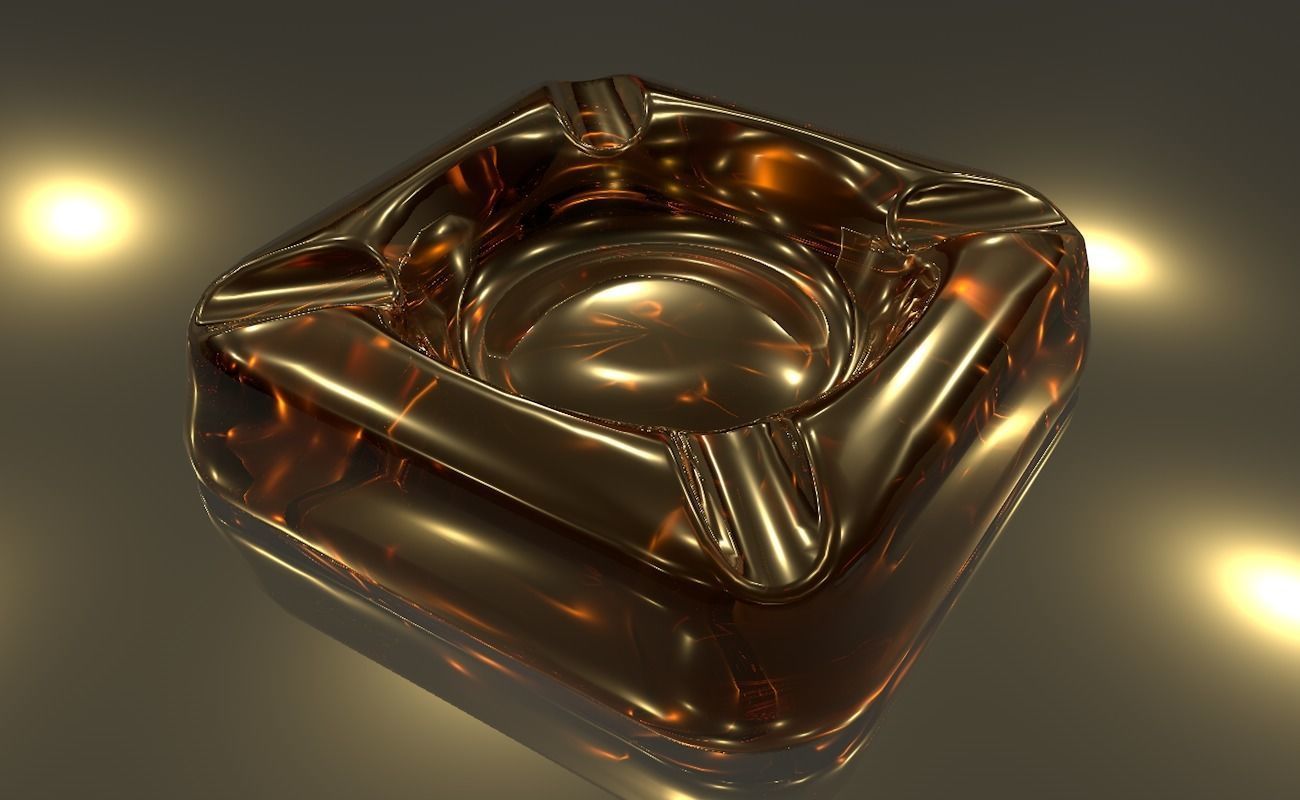 Ashtray glass 3D model_21