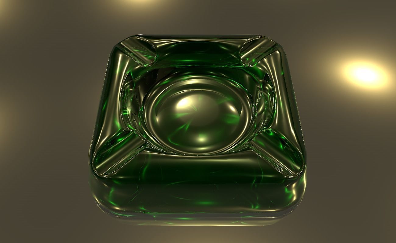 Ashtray glass 3D model_17