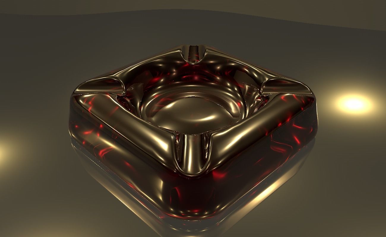 Ashtray glass 3D model_45