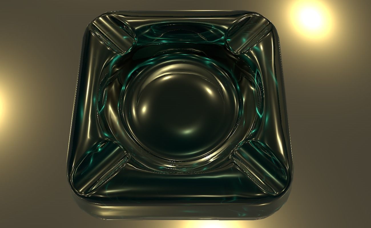 Ashtray glass 3D model_29
