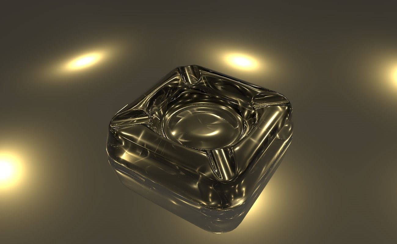 Ashtray glass 3D model_28