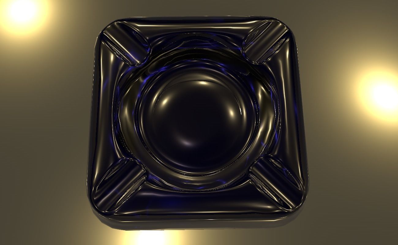 Ashtray glass 3D model_11