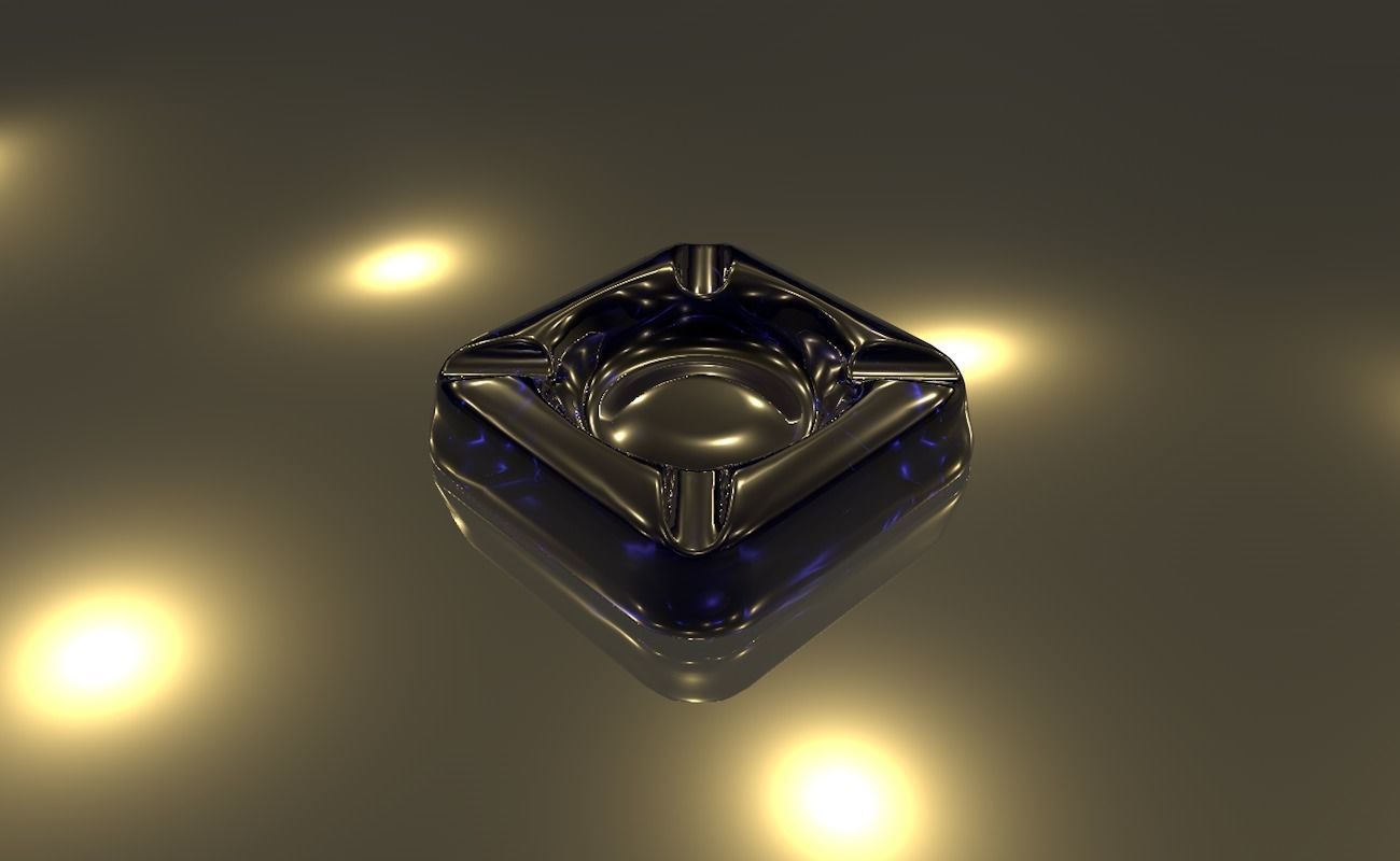 Ashtray glass 3D model_42