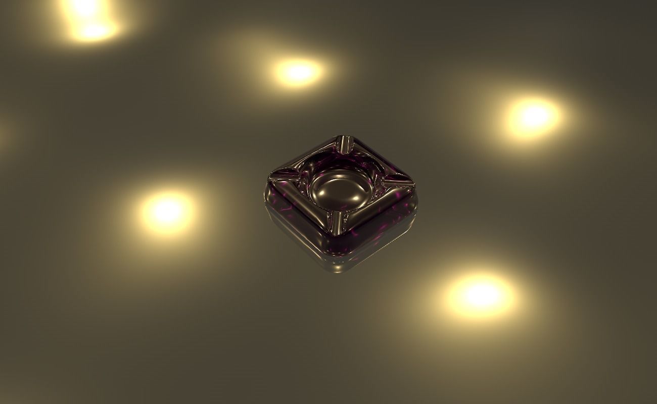 Ashtray glass 3D model_20