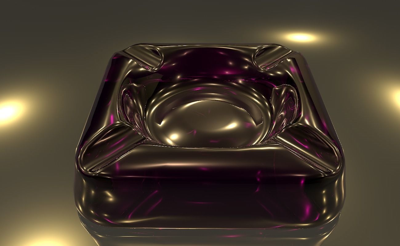 Ashtray glass 3D model_22