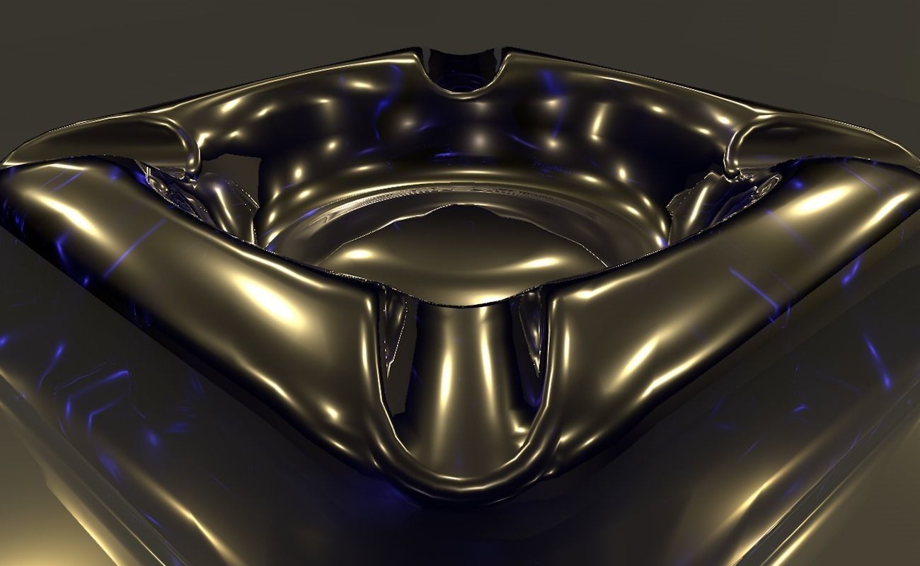 Ashtray glass 3D model_38