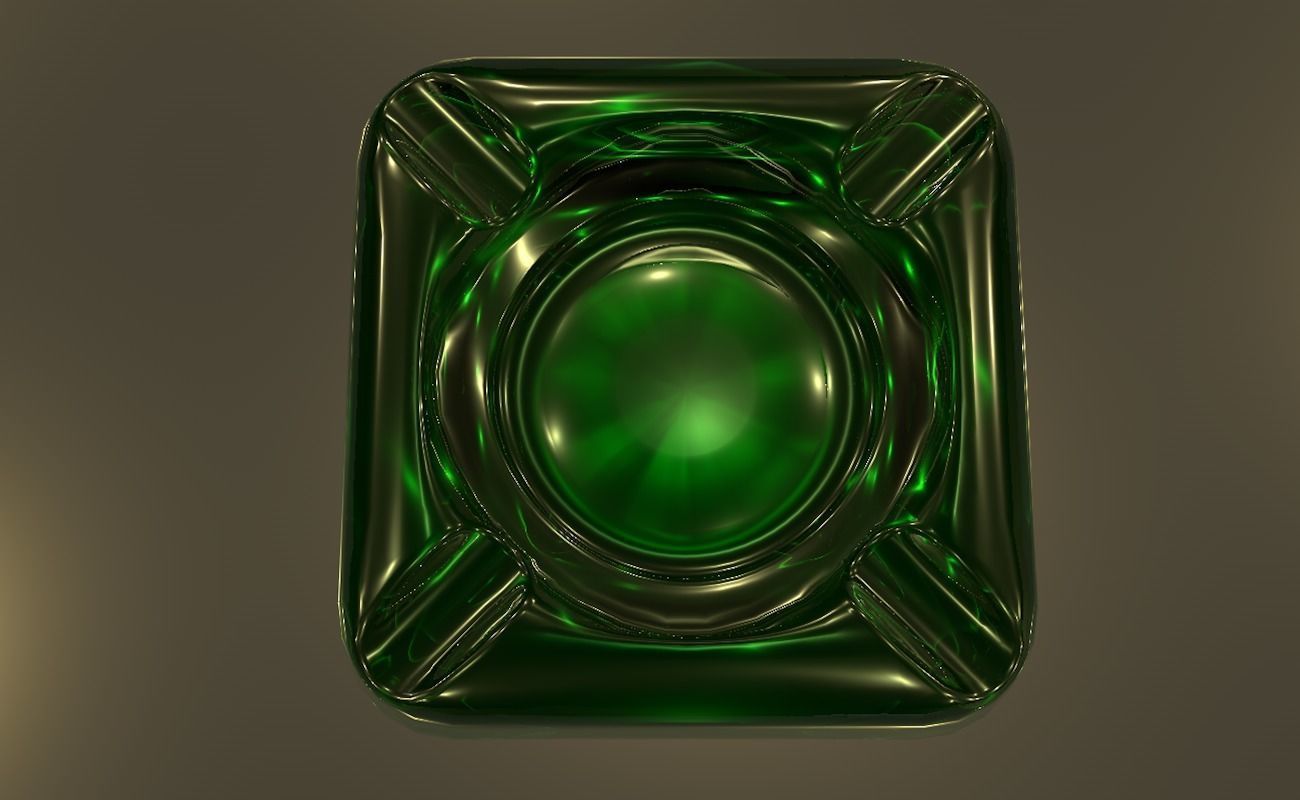 Ashtray glass 3D model_8