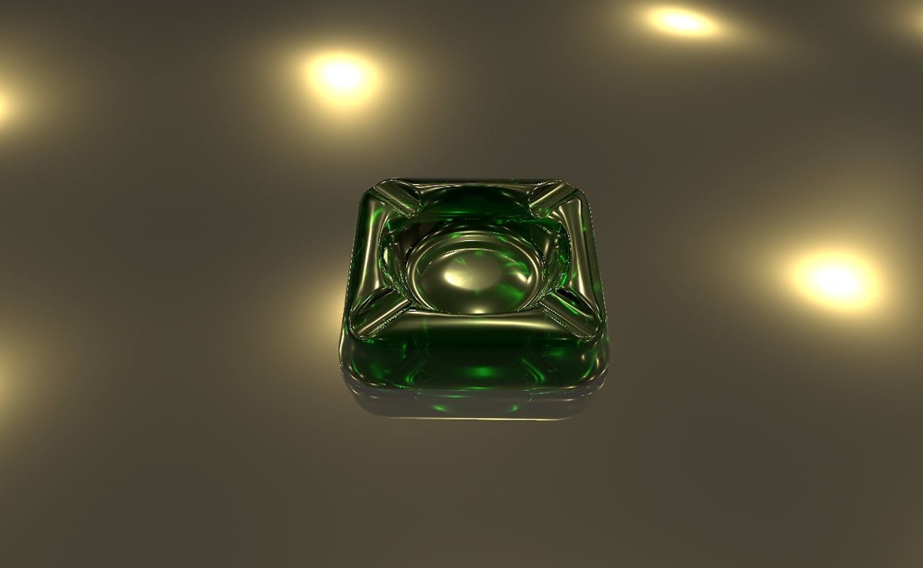 Ashtray glass 3D model_33