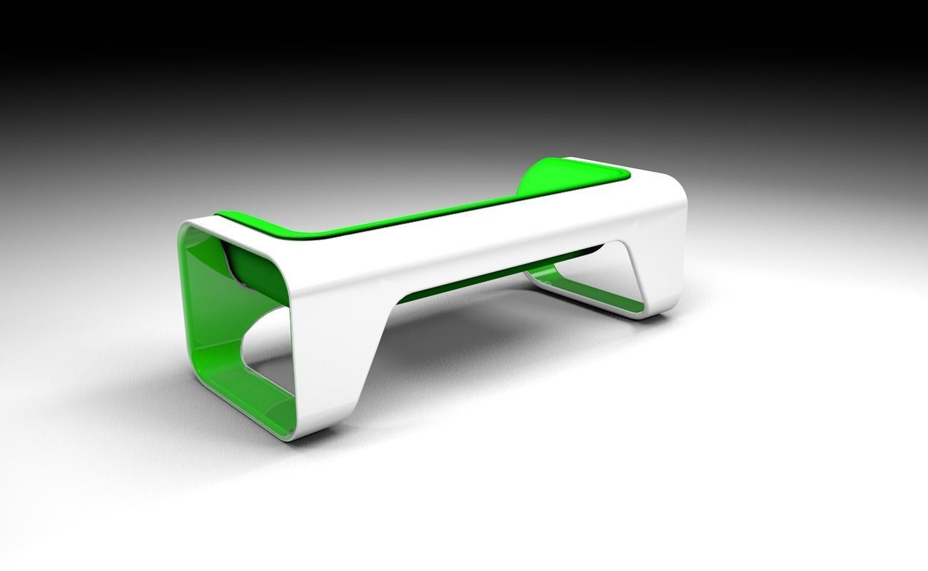 Green sofa 3D model_6