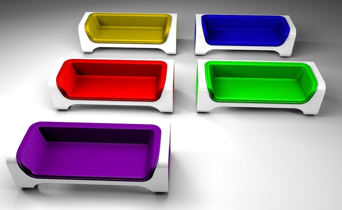 Sofa pack 3D model_1