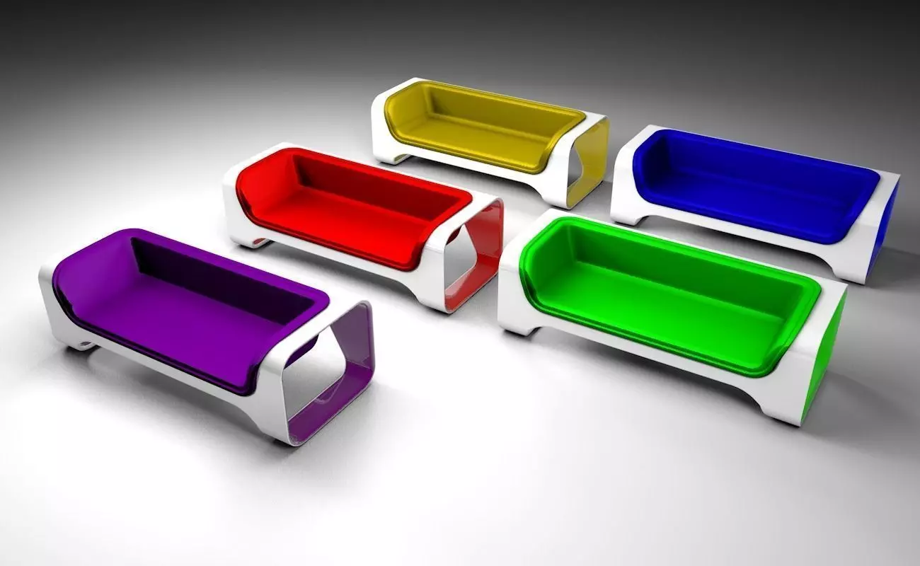 Sofa pack 3D model_0