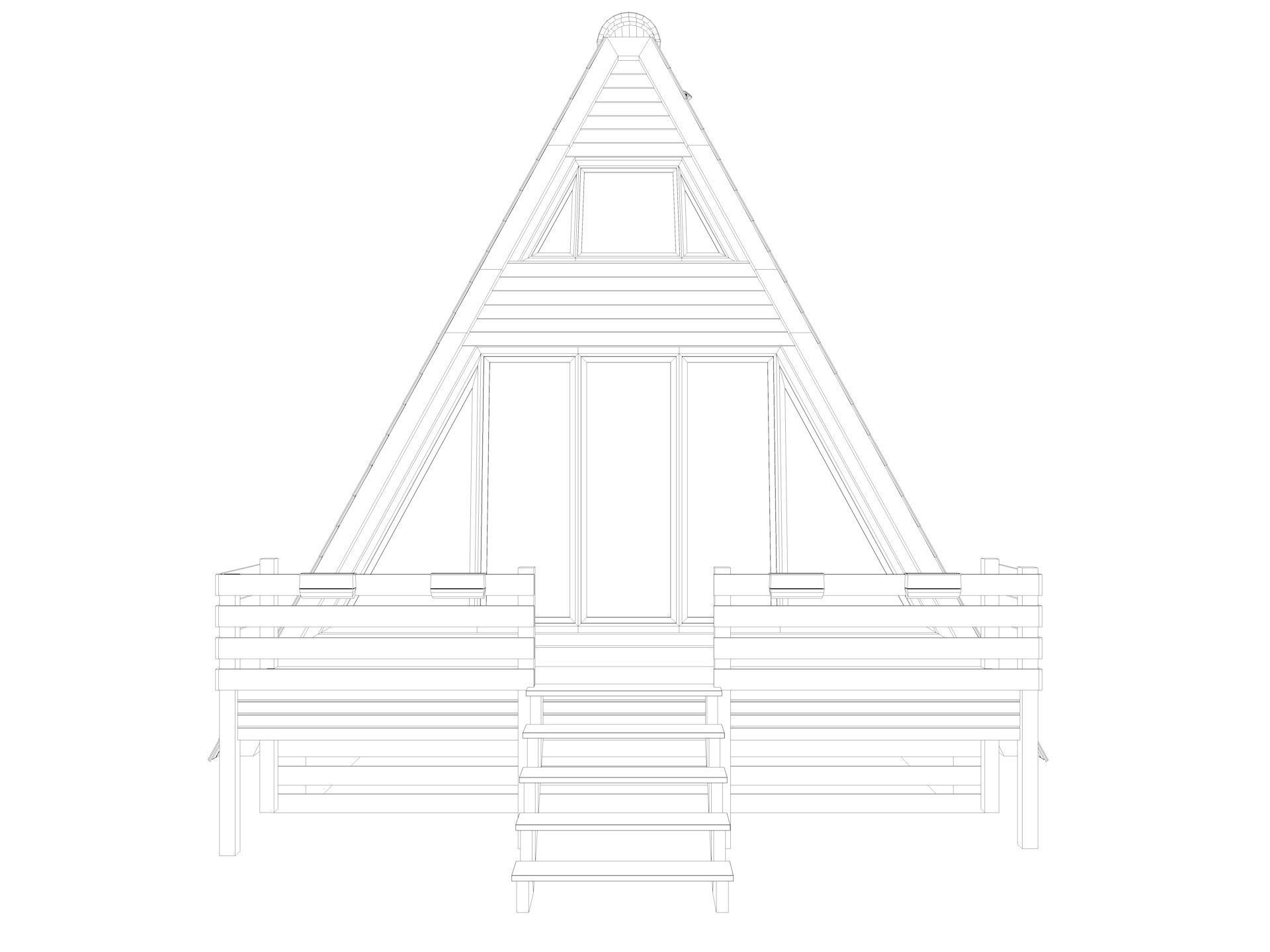 Bungalow House 3d model 3D model_15