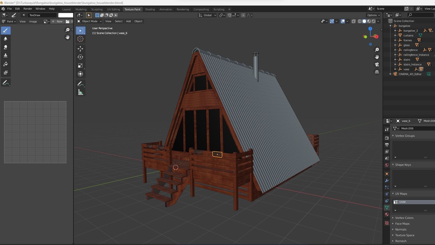 Bungalow House 3d model 3D model_16