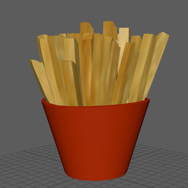 French fries 3D model_7