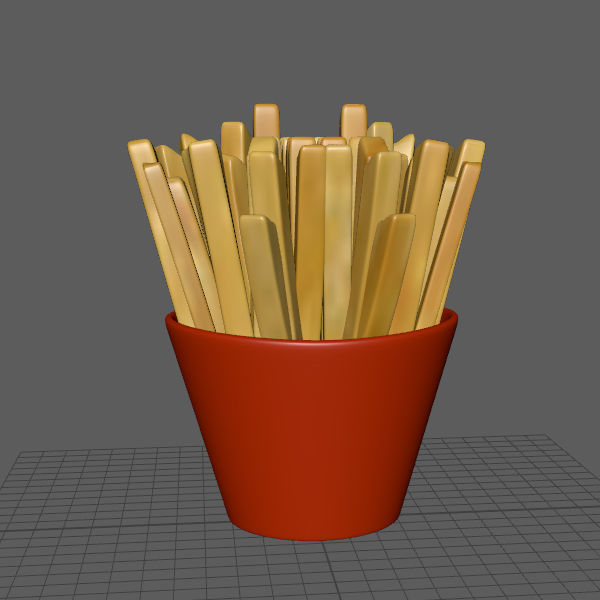 French fries 3D model_1