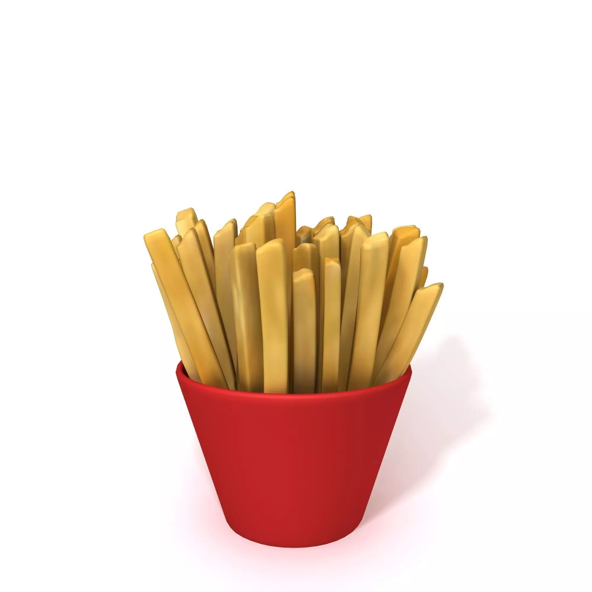 French fries 3D model_0