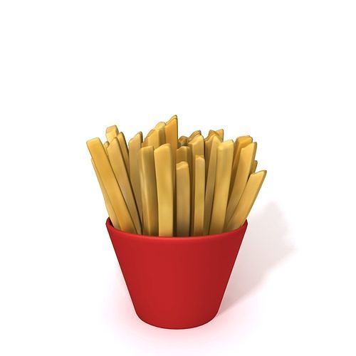 French fries 3D model