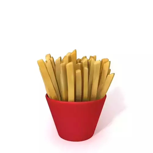 French fries 3D model