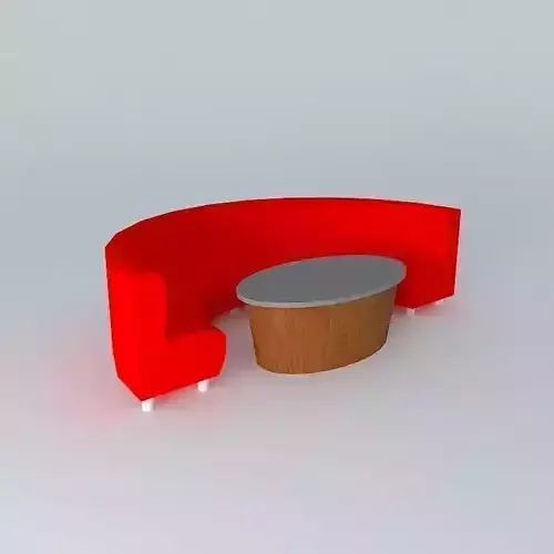 Sofa and Glass Table