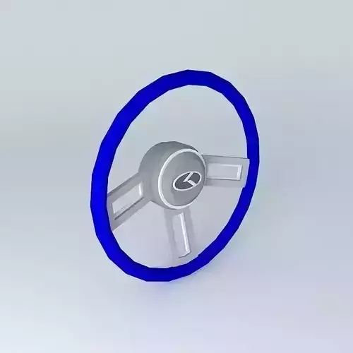 3-spoke steering wheel with K logo