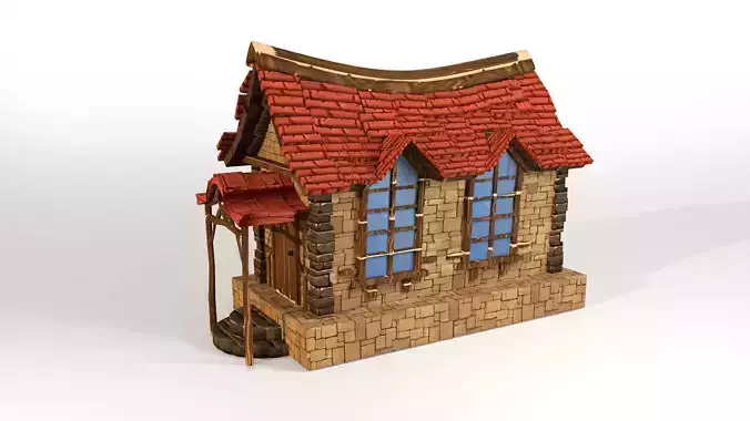 3d Cartoon house