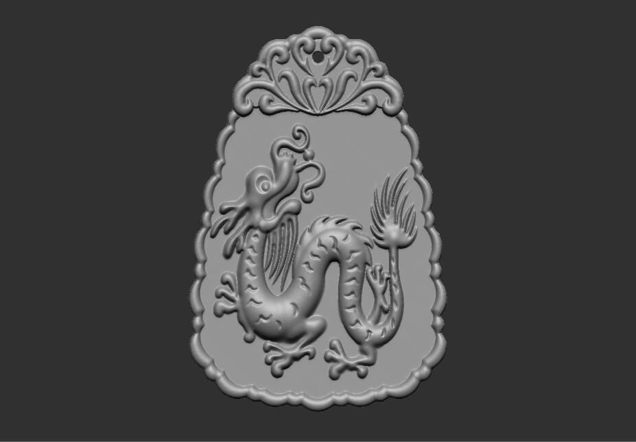jade carving 3D print model_1