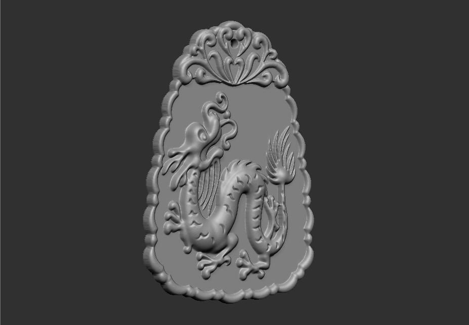 jade carving 3D print model_2
