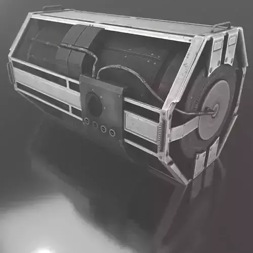 Sci-Fi Emergency Backup Generator - Free Download Free low-poly 3D model
