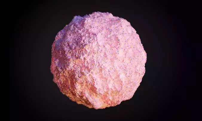 Food Ice Cream Strawberry Seamless PBR Texture