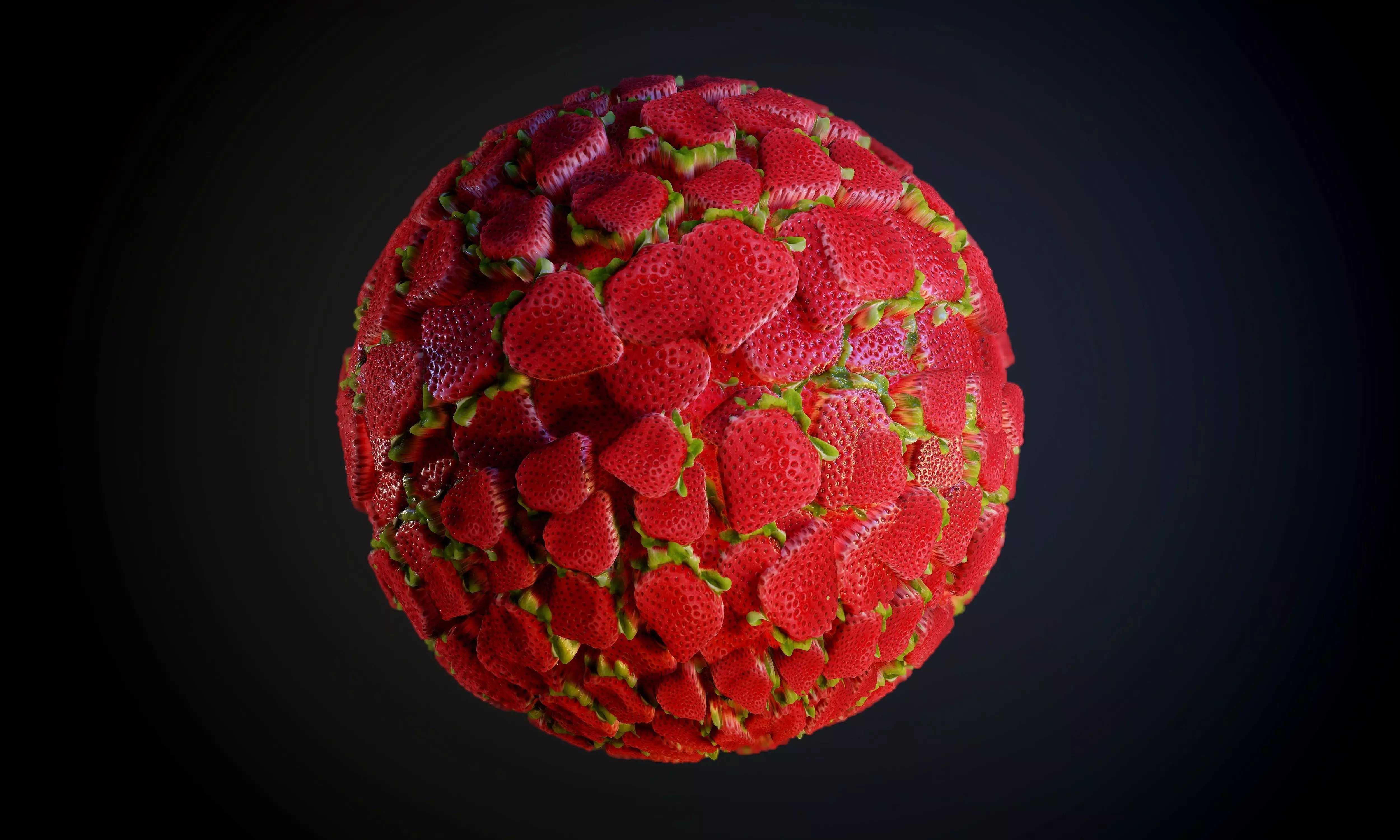 Food Strawberry Seamless PBR Texture Texture_0