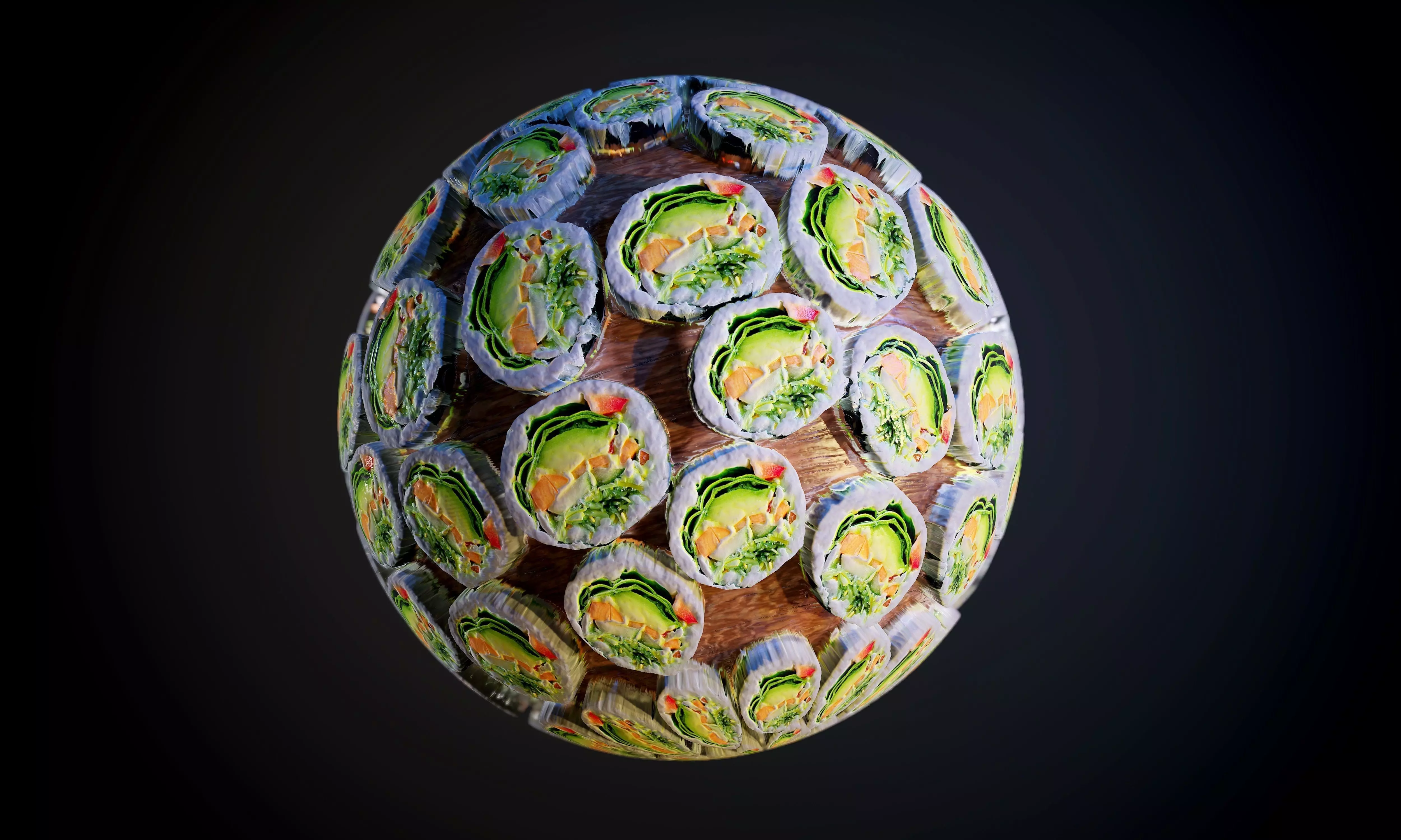 Sushi Seamless PBR Texture Texture_0