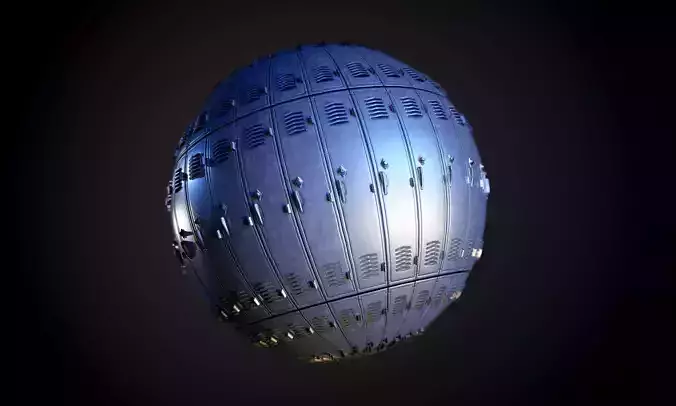 Metal Locker Seamless PBR Texture