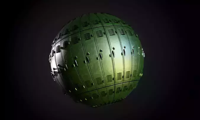 Metal Lock Green Seamless PBR Texture Texture