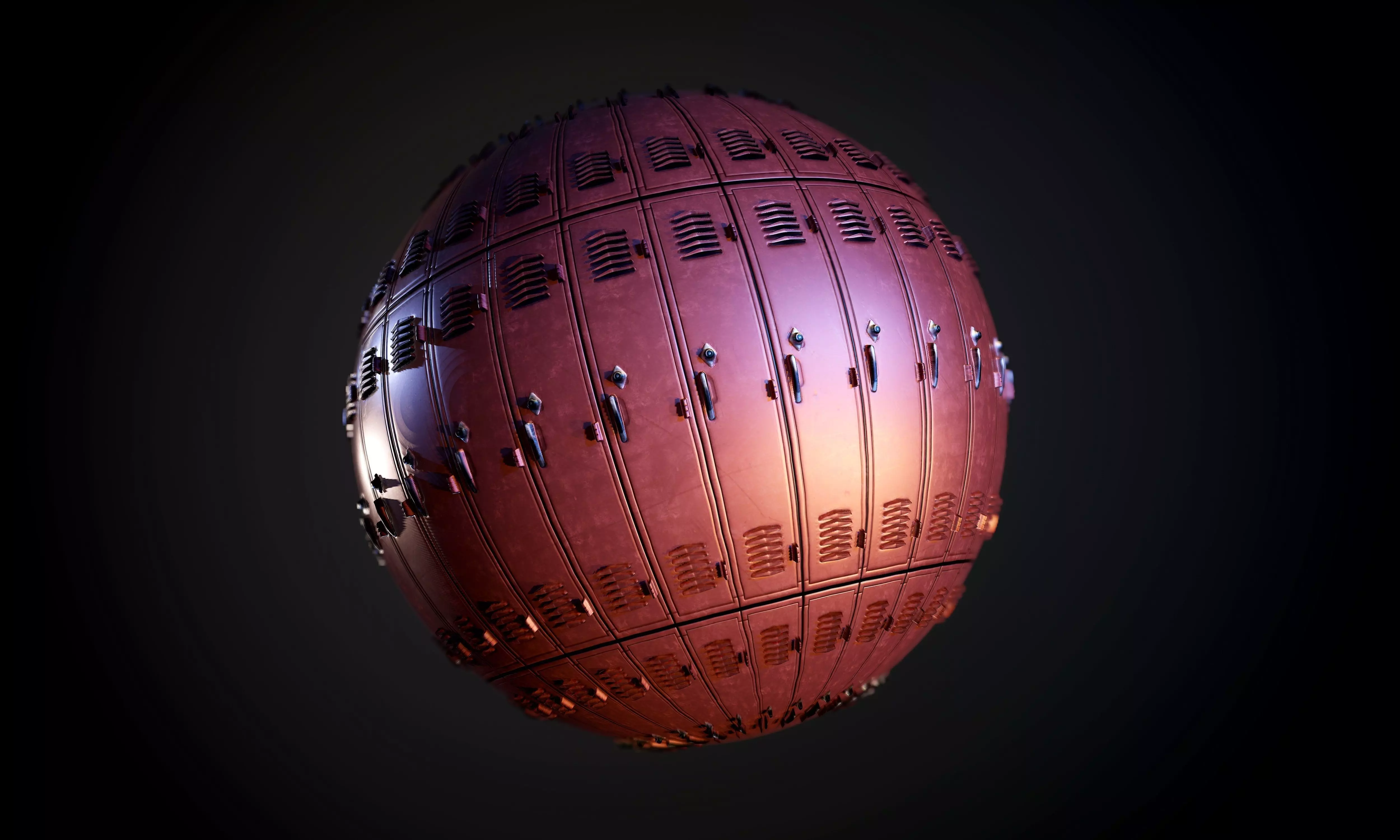 Metal Locker Red Seamless PBR Texture Texture_0