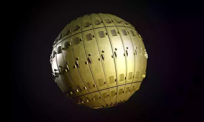 Metal Locker School Seamless PBR Texture