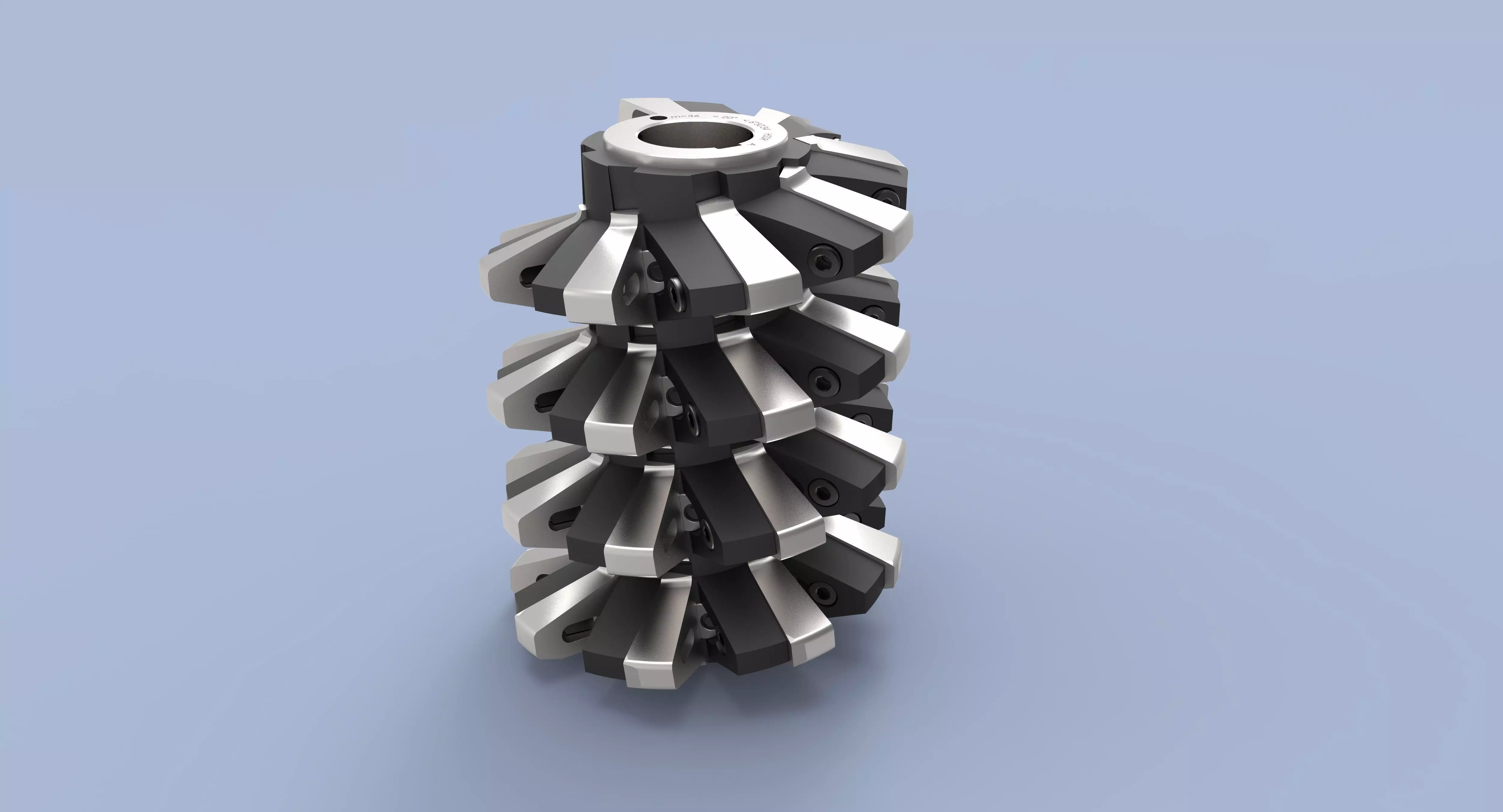 Hob with removable teeth m 36 3D model_0