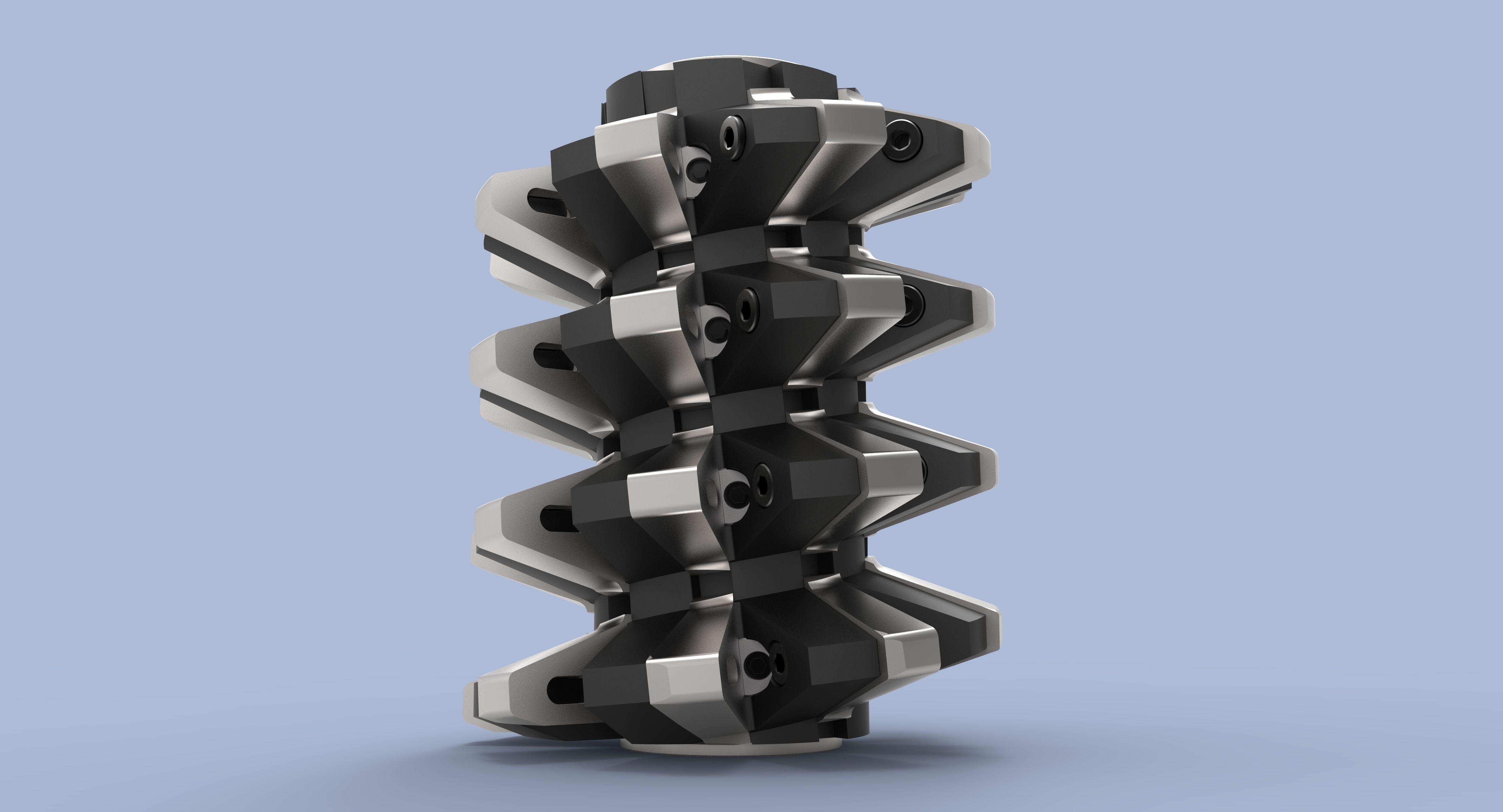 Hob with removable teeth m 36 3D model_3